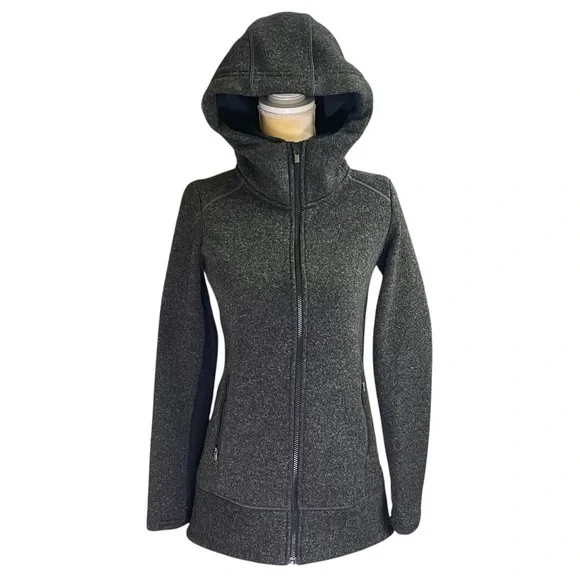 Athleta Cya Stronger Fleece Full-Zip Hoodie Long Jacket - Picture 2 of 13